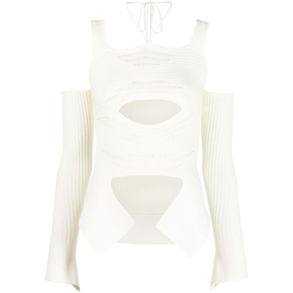 AndreäDamo Knit Ribbed Top